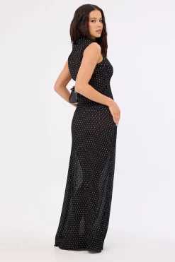 Ford Maxi Skirt Onyx Polka