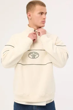 Form Quarter Zip Sweater Ecru