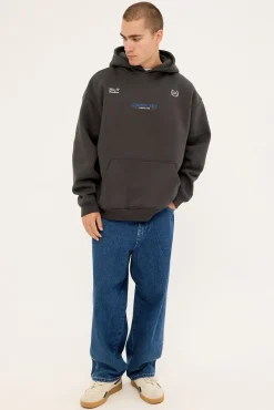 Fortis Boxy Hoodie Off Black