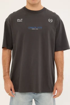 Fortis Heavyweight Boxy Tee Off Black