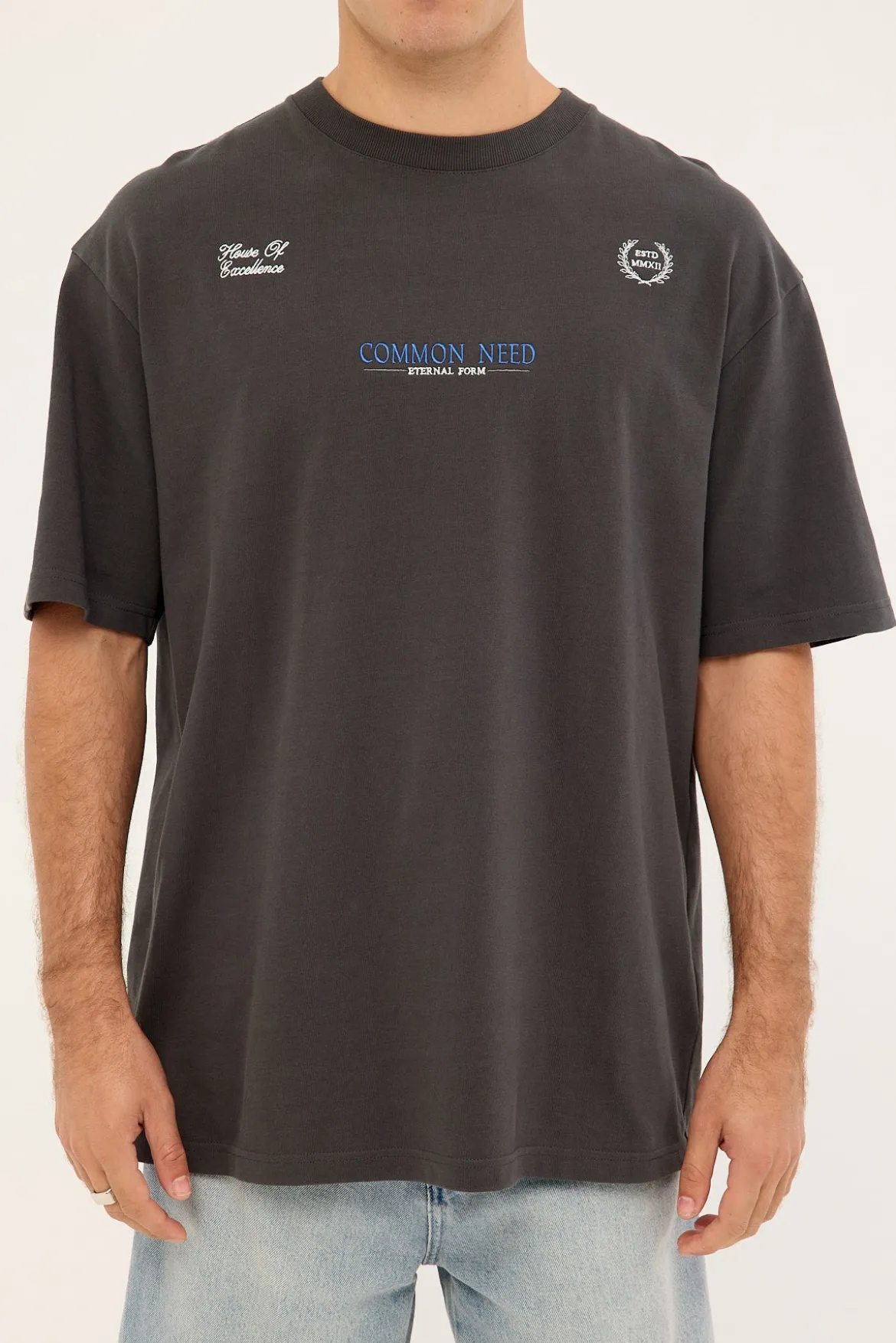Fortis Heavyweight Boxy Tee Off Black