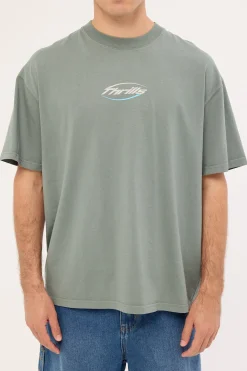 Fortune Favors Embro Box Fit Oversize Tee Scrubs Green