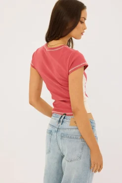 Fortune Favours Club Tee Redwood