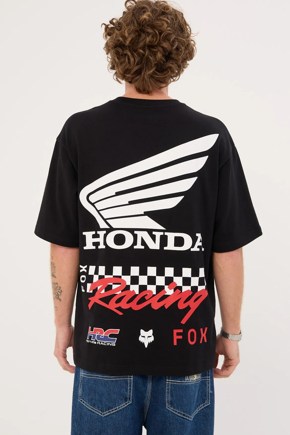 Fox Honda Oversized SS Tee Black