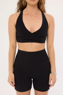 FR Wrap Crop Black
