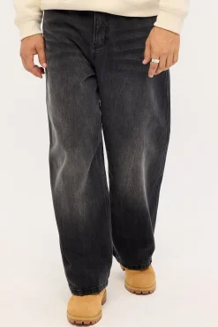 Fracture Behemoth Super Baggy Jean Blasted Washed Black