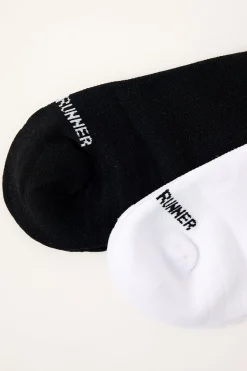 Fracture Socks 2 Pack Black/White