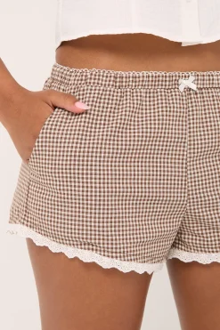 Frankie Bloomer Short Brown Print