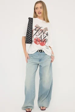 Frankie Oversized Tee White