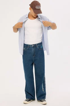 Freestyle Behemoth Super Baggy Jean Rave Blue