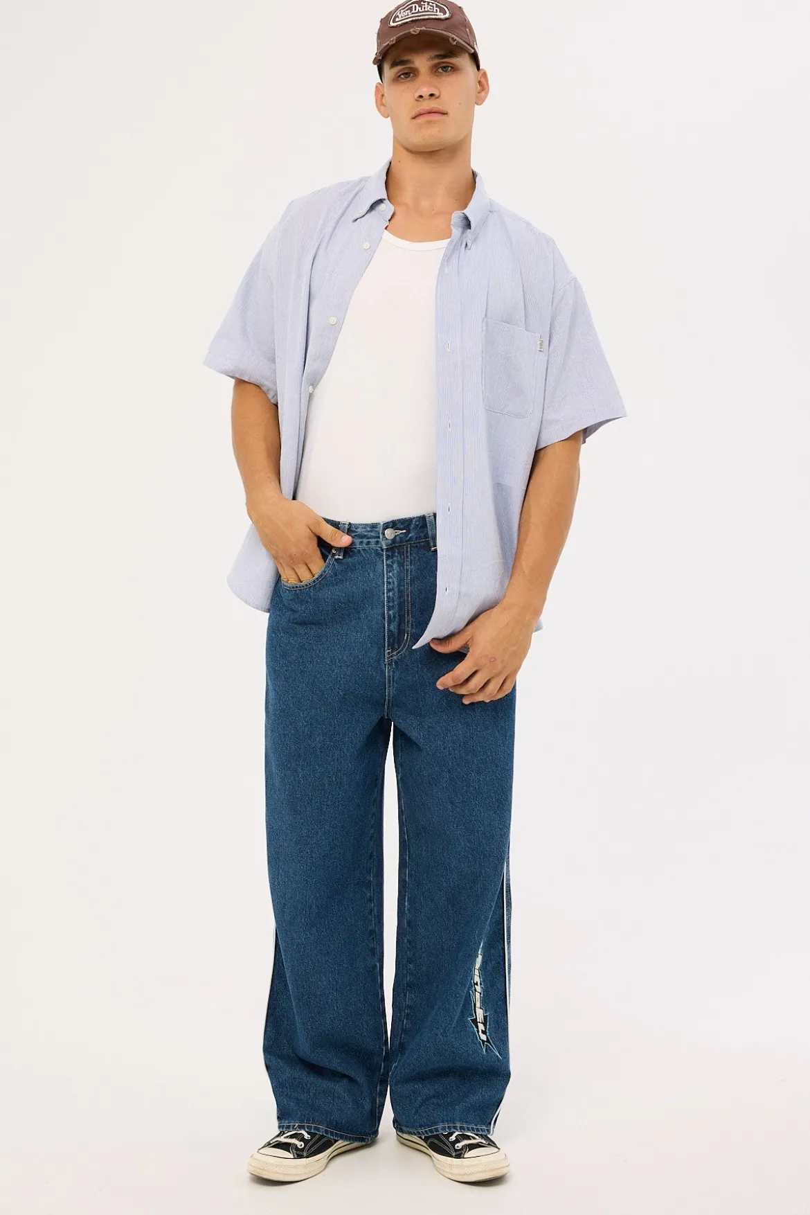 Freestyle Behemoth Super Baggy Jean Rave Blue
