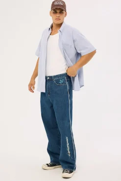 Freestyle Behemoth Super Baggy Jean Rave Blue