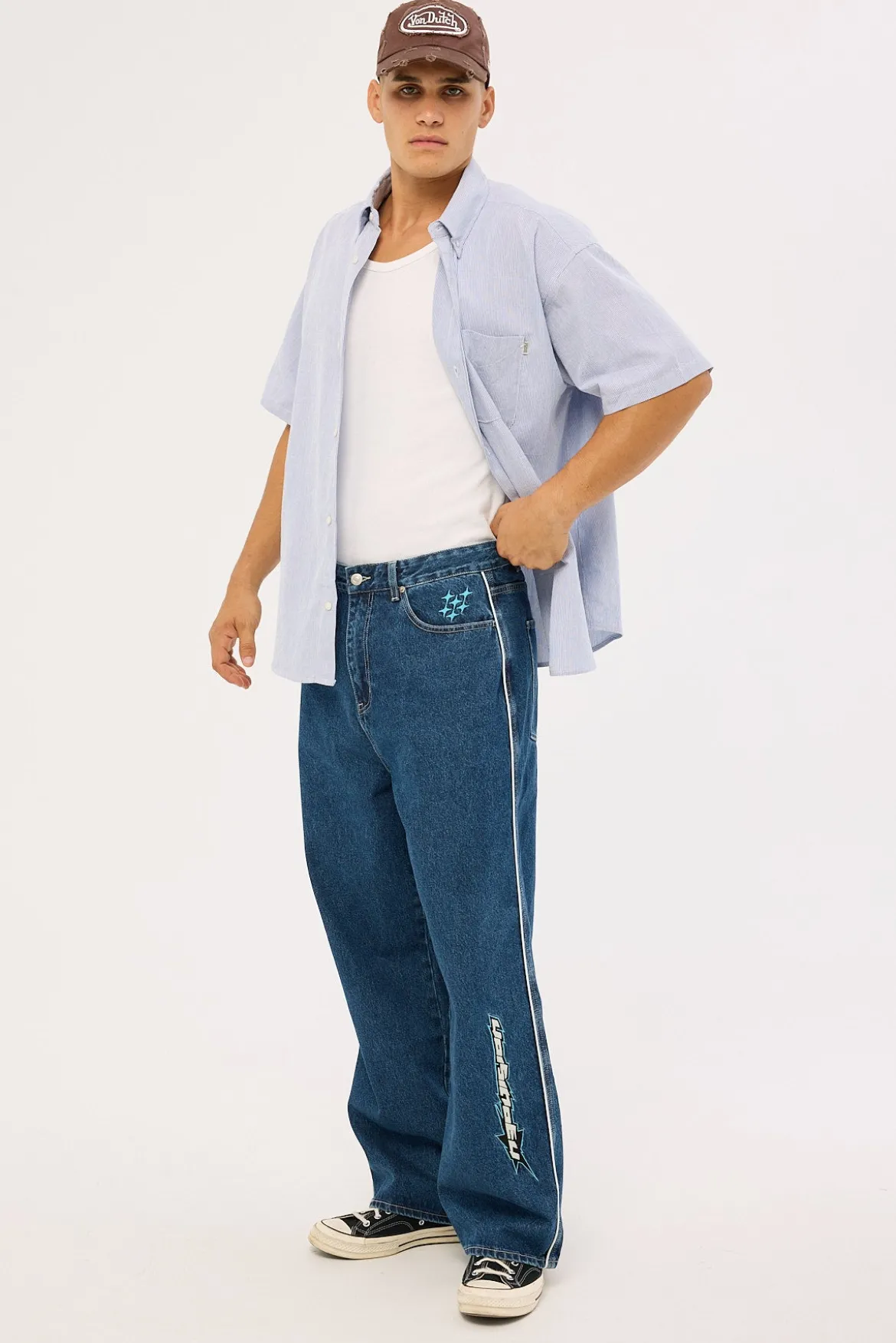 Freestyle Behemoth Super Baggy Jean Rave Blue