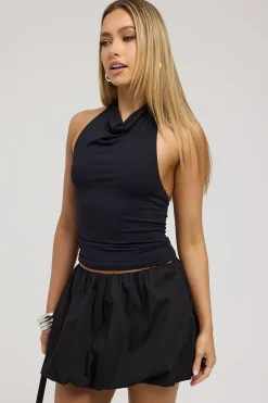 Freja Bubble Skirt Black