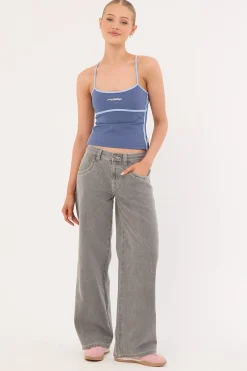 Freo King Fitted Cami Top Atlantic Blue
