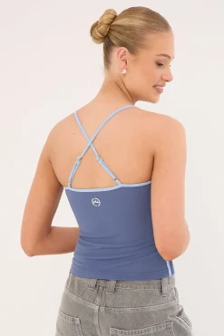 Freo King Fitted Cami Top Atlantic Blue