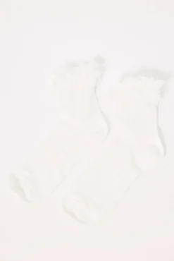 Frilly Sock White