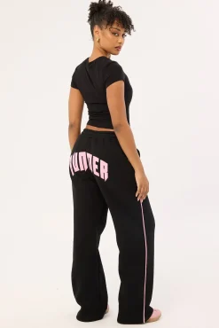 FRNT RNR Wide Leg Sweat Pant Black