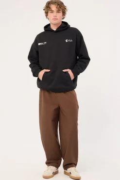 Fuji Boxy Hoodie Black