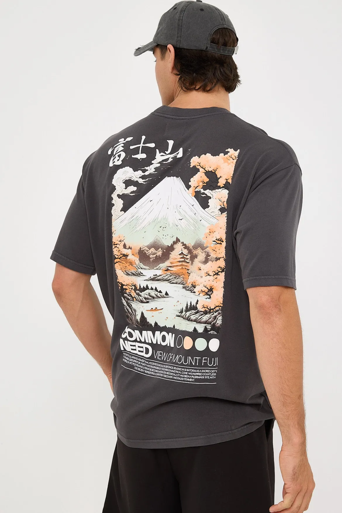 Fuji Heavyweight Boxy Tee Washed Black