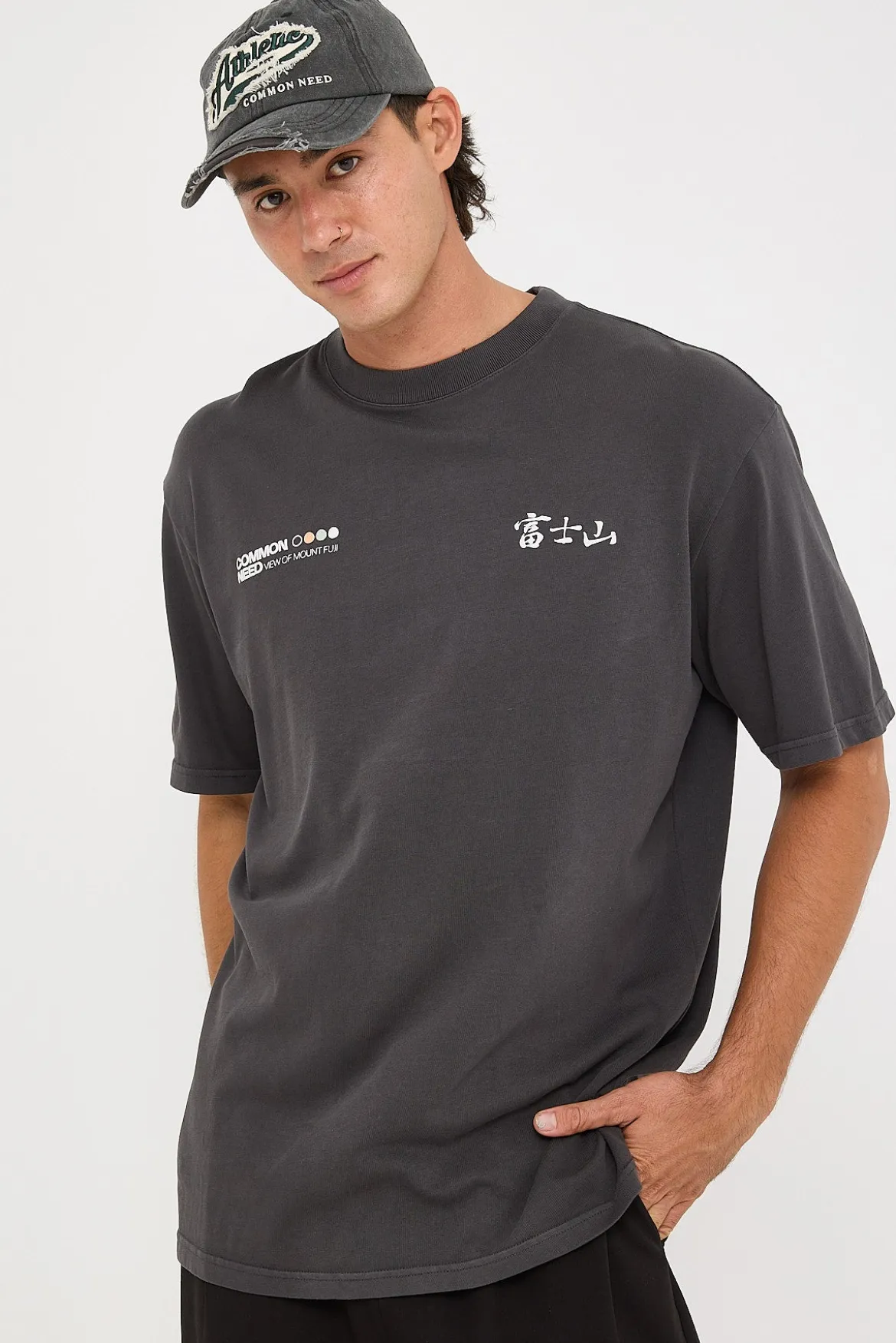 Fuji Heavyweight Boxy Tee Washed Black