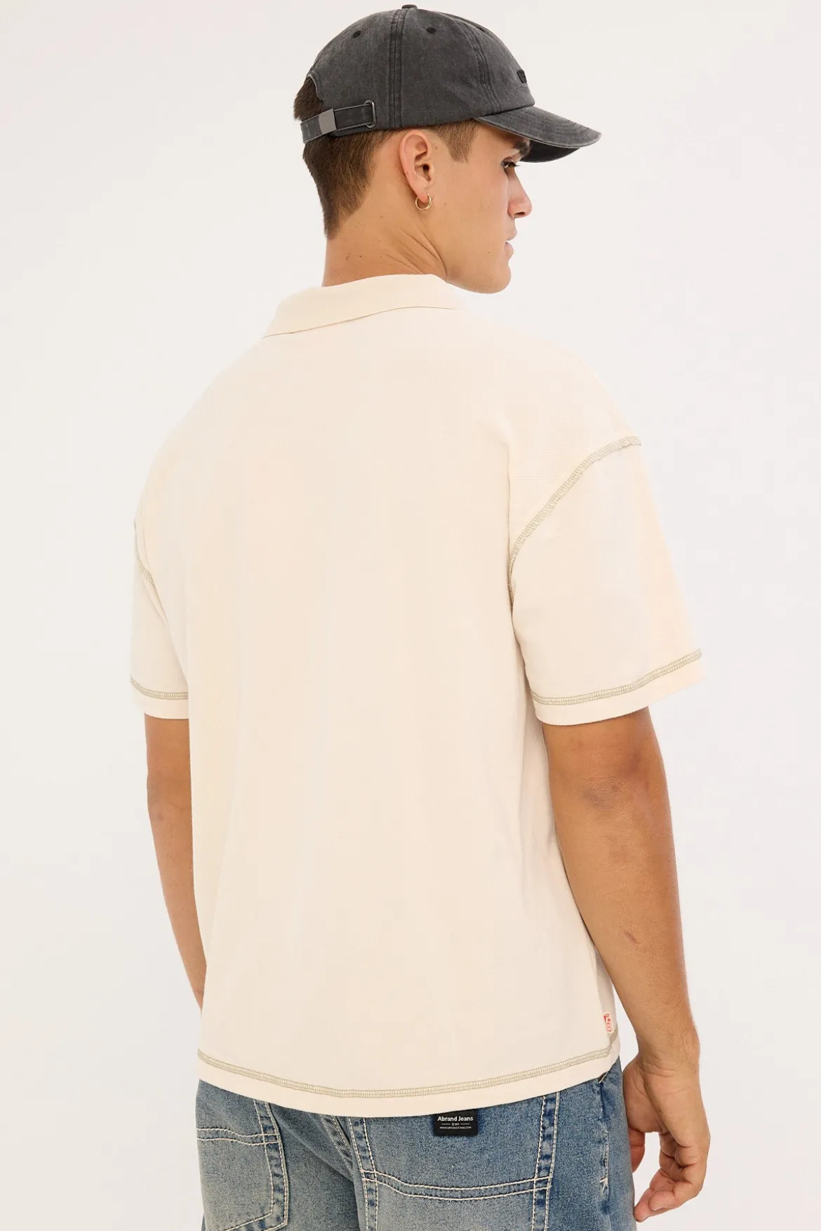 Funkshen Cropped Polo Shirt Cream