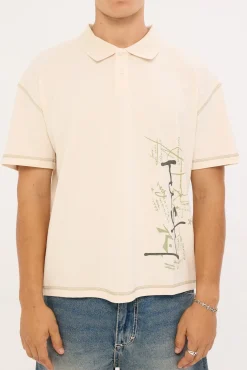 Funkshen Cropped Polo Shirt Cream