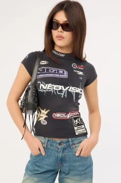 Fury Baby Tee Washed Black