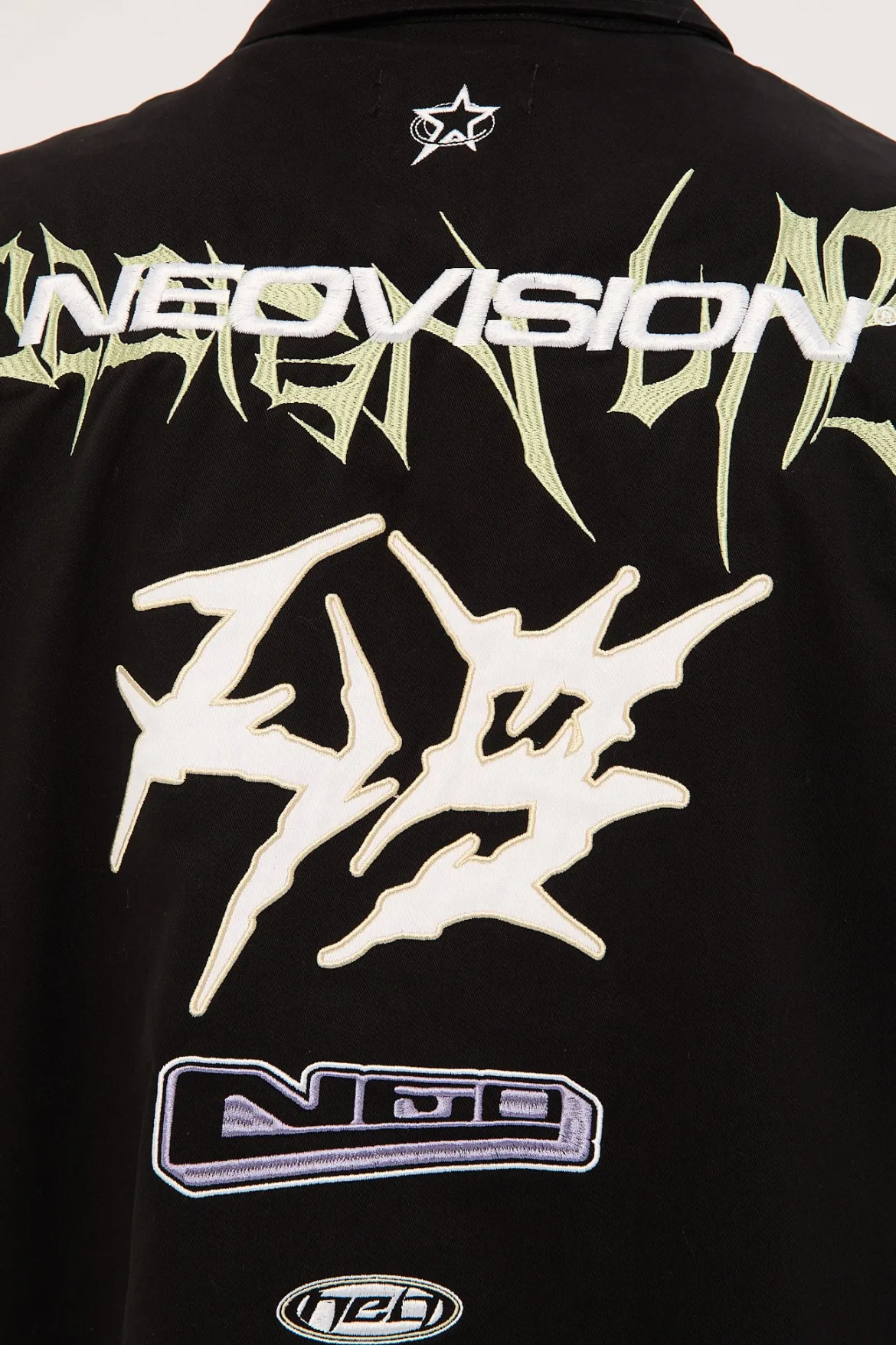 Fury Oversize Zip Through Shirt Black