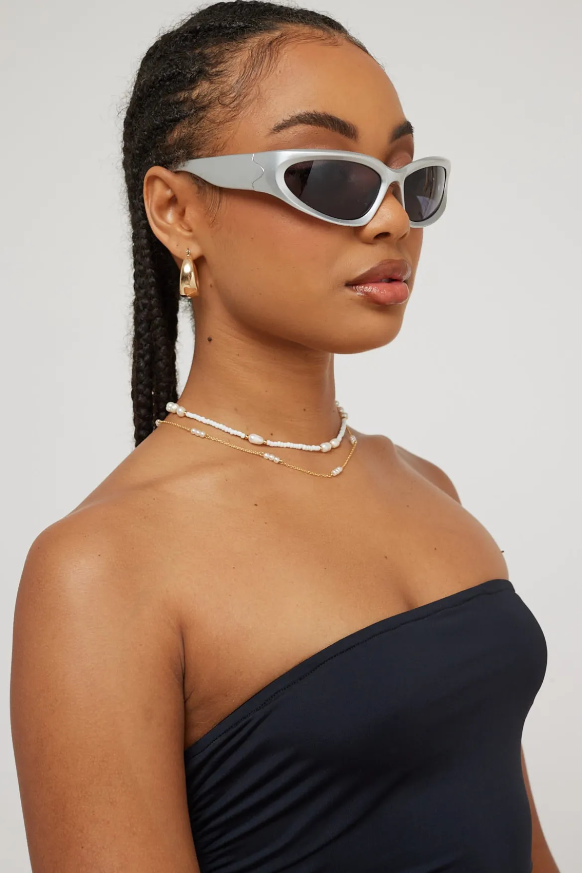 Future Race Sunglasses Silver