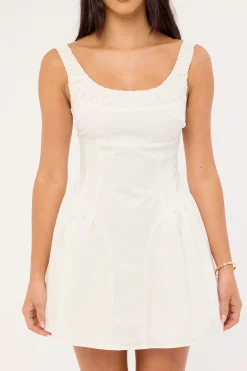 Gabrielle Corset Mini Dress White