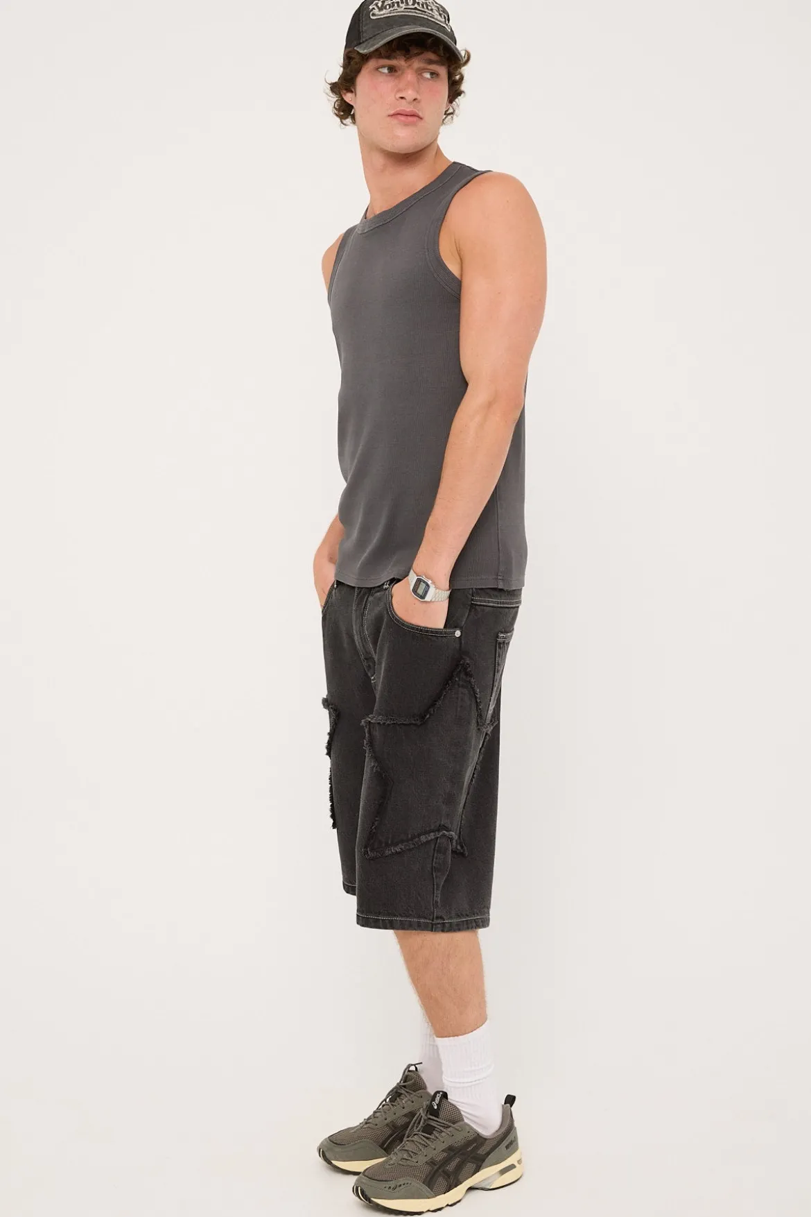 Galaxy Skyline Jort Washed Black