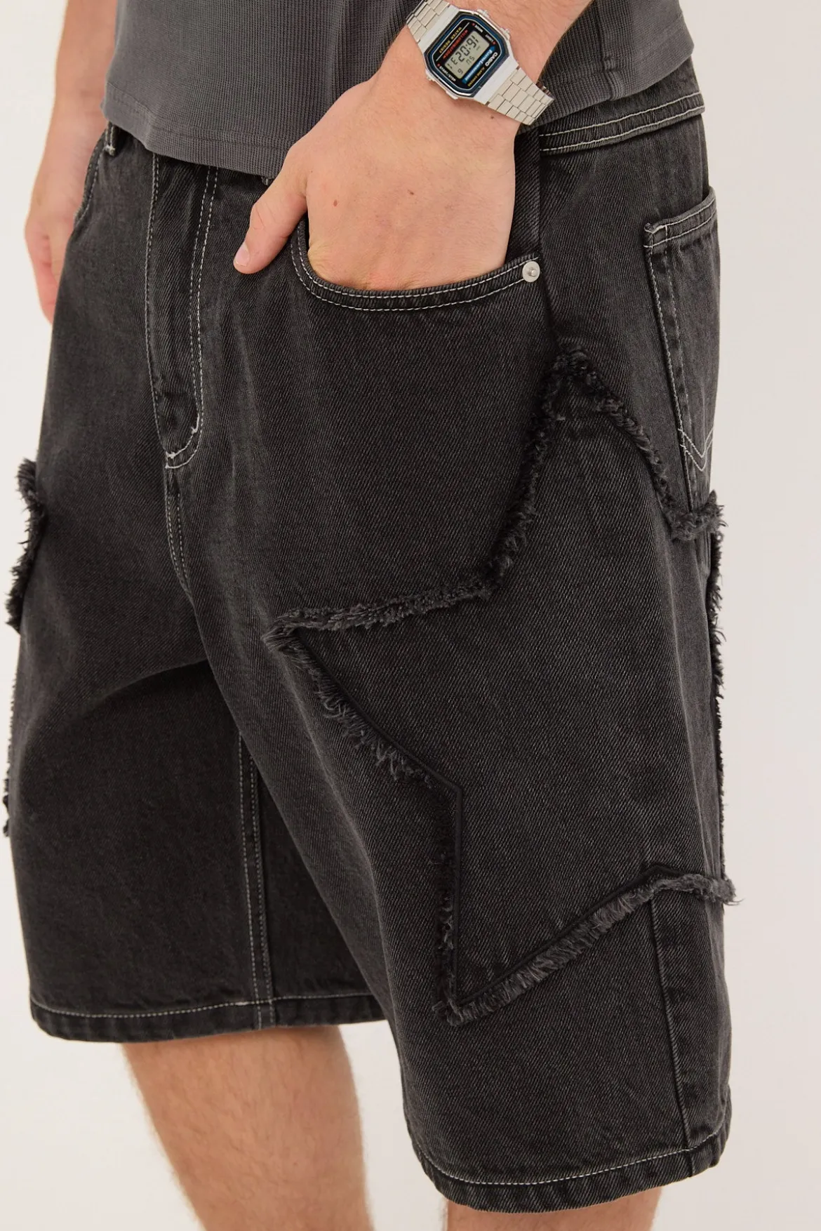 Galaxy Skyline Jort Washed Black