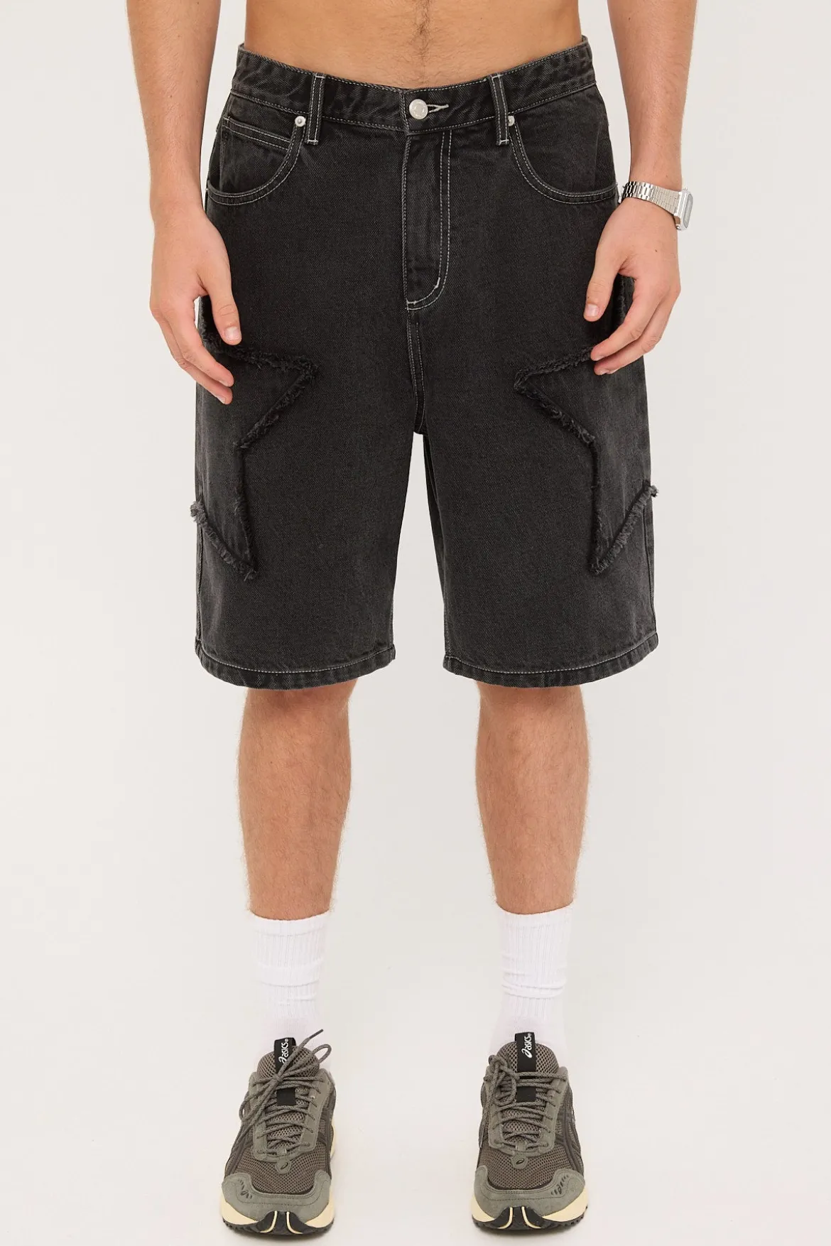 Galaxy Skyline Jort Washed Black