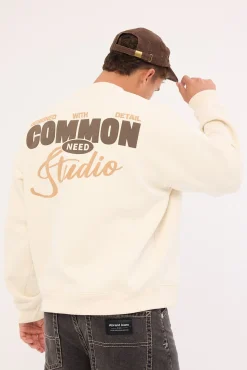 Gallery Crew Sweater Off White