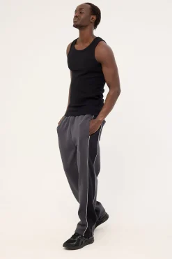 Gallery Panel Sweatpant Washed Black