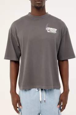 Garden Cropped Heavyweight Easy Tee Washed Black