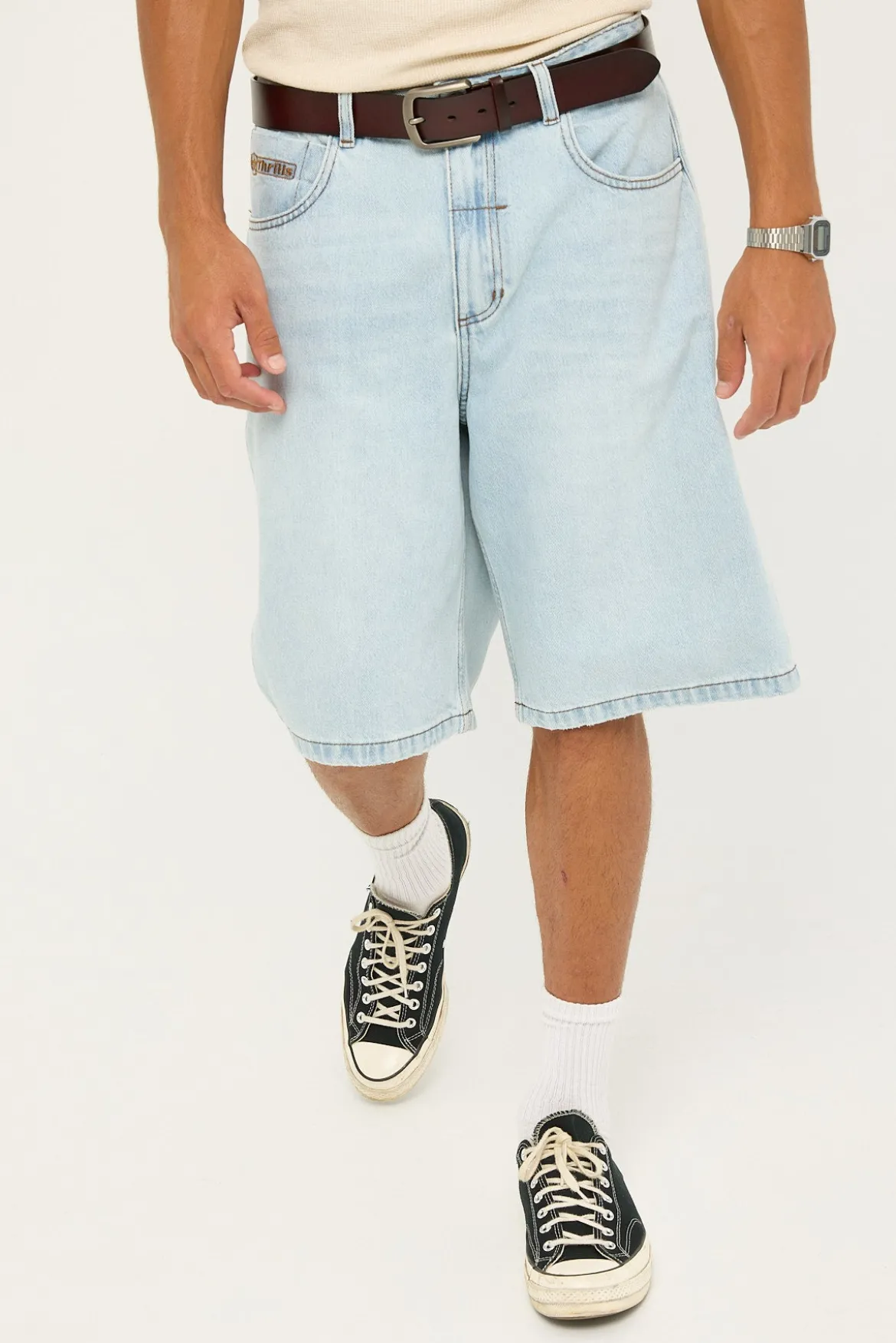 Gazed Big Slacker Denim Short Gazed Blue