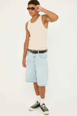 Gazed Big Slacker Denim Short Gazed Blue