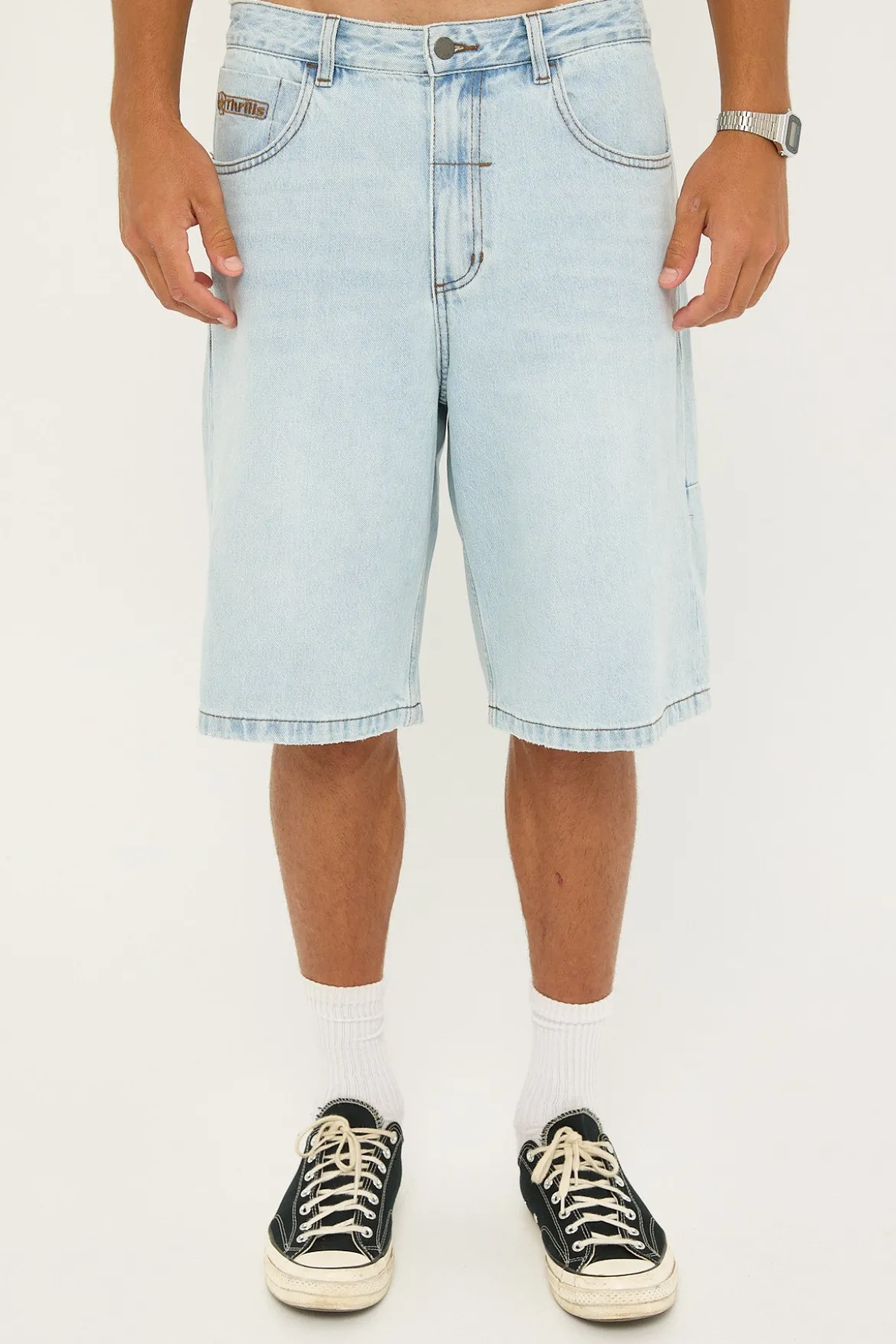 Gazed Big Slacker Denim Short Gazed Blue