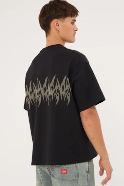 Ghosted Oversize Tee Black