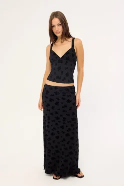 Gia Maxi Skirt Black