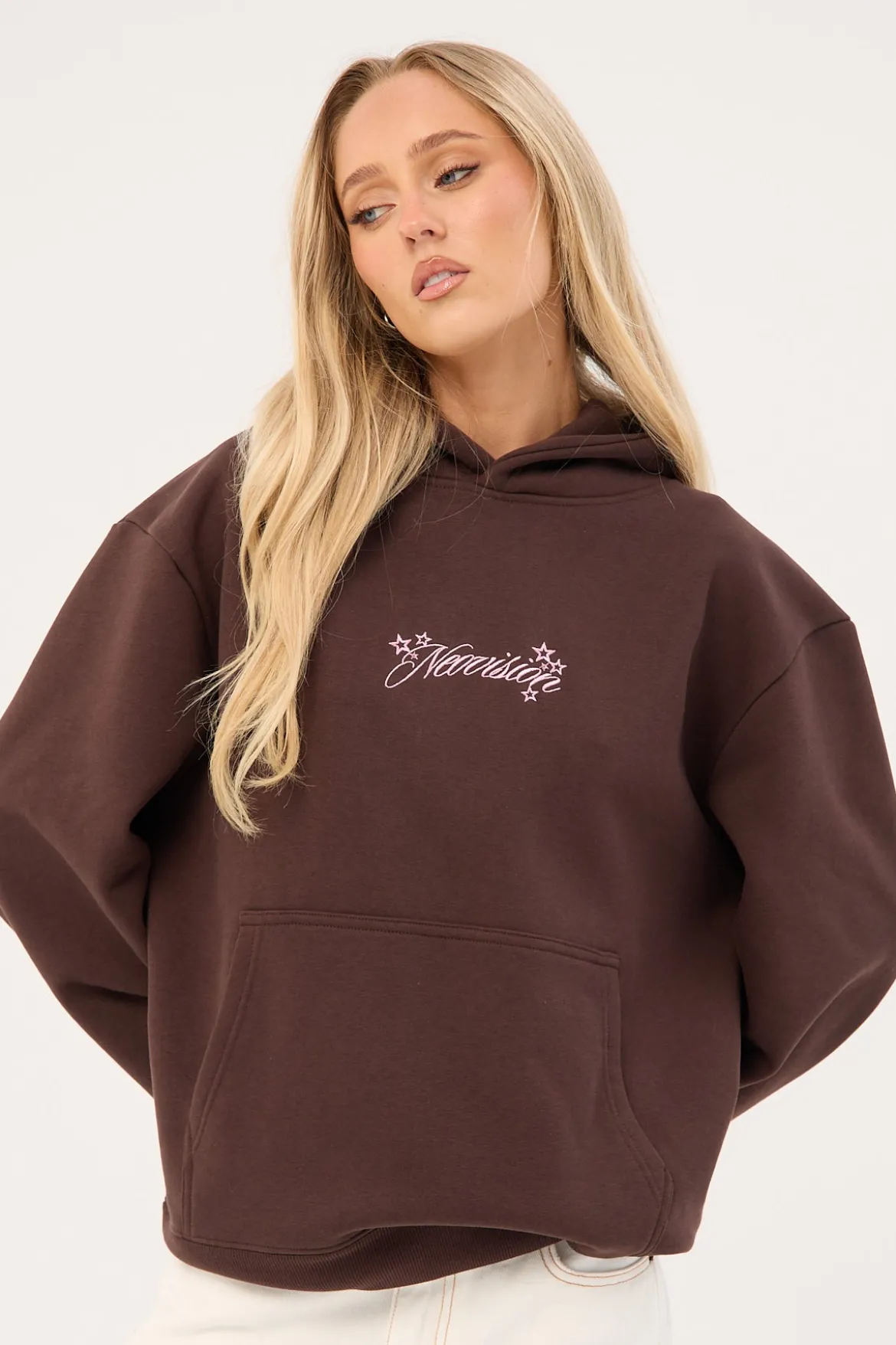 Glint Relaxed Hoodie Coffee