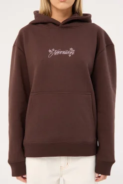 Glint Relaxed Hoodie Coffee