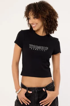 Glitz Slim Fit Tee Black