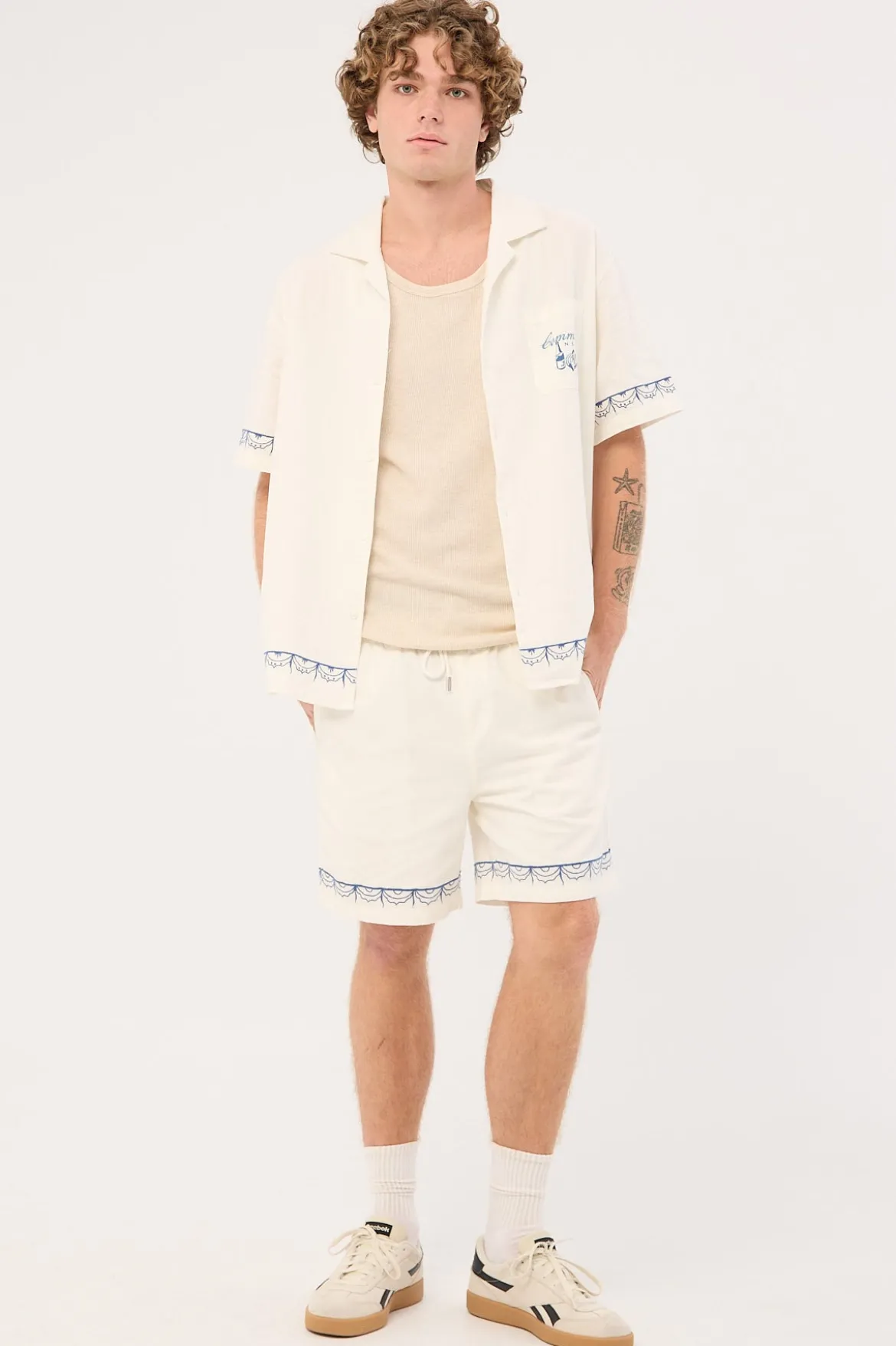 Gnocchi Resort Shirt White