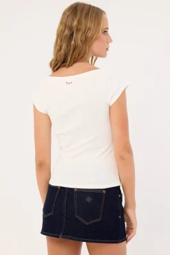 Golden Hour Cut Off T-shirt White