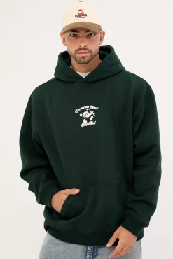 Golfing Boxy Hoodie Dark Green