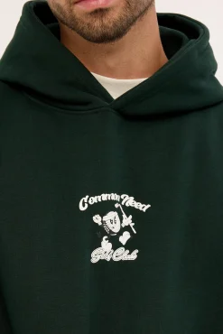 Golfing Boxy Hoodie Dark Green