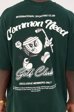 Golfing Brushed Easy Tee Dark Green